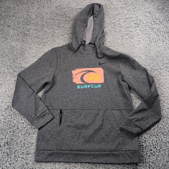 Nike Other - Nike Hoodie Adult Large Gray Therma Fit Sweater Athleisure Lounge Pullover Men